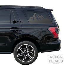 Load image into Gallery viewer, Scenic Mountains Decal for 2018 - 2024 Ford Expedition 3rd Windows - Matte Black
