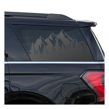 Load image into Gallery viewer, Scenic Mountain Flag Decal for 2018 - 2024 Ford Expedition 3rd Windows - Matte Black
