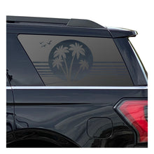 Load image into Gallery viewer, Beach Scene Decal for 2018 - 2024 Ford Expedition 3rd Windows - Matte Black
