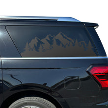 Load image into Gallery viewer, Outdoor Mountain Scene Decal for 2018 - 2024 Ford Expedition Max Only - 3rd Windows - Matte Black
