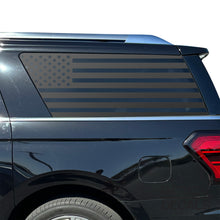 Load image into Gallery viewer, USA Flag Decal for 2018 - 2024 Ford Expedition Max Only - 3rd Windows - Matte Black
