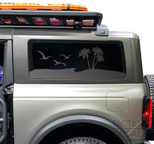 Load image into Gallery viewer, Beach Scene Decal for 2021 - 2024 Ford Bronco 2-Door Windows - Matte Black
