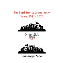 Load image into Gallery viewer, Outdoor Wildlife Scene Decal for 2021 - 2024 Ford Bronco 2-Door Windows - Matte Black
