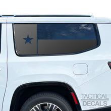 Load image into Gallery viewer, State of Texas Flag Decals for 2022-2024 Jeep Grand Wagoneer L 3rd Windows - Matte Black
