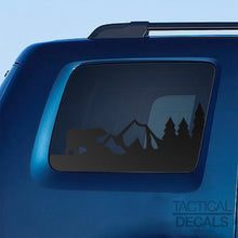 Load image into Gallery viewer, Outdoor Scene with Bear Decal for 2009-2015 Honda Pilot 3rd Windows - Matte Black
