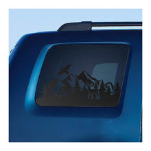 Load image into Gallery viewer, Wildlife Mountain Scene Decal for 2009-2015 Honda Pilot 3rd Windows - Matte Black
