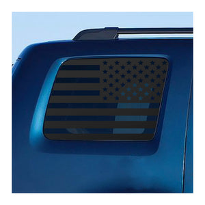 USA Flag Decal for 2009-2015 Honda Pilot 3rd Windows - Matte Black
