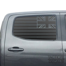 Load image into Gallery viewer, State of Hawaii Flag Decal for 2016 - 2023 Toyota Tacoma Rear Door Windows - Matte Black
