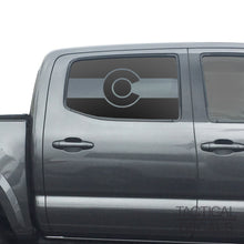 Load image into Gallery viewer, State of Colorado Flag Decal for 2016 - 2023 Toyota Tacoma Rear Door Windows - Matte Black
