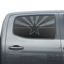 Load image into Gallery viewer, State of Arizona Flag Decal for 2016 - 2023 Toyota Tacoma Rear Door Windows - Matte Black
