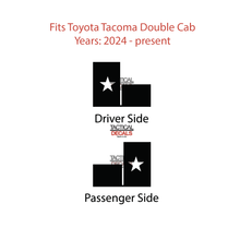 Load image into Gallery viewer, State of Texas Flag Decal for 2024+ Toyota Tacoma Rear Door Windows - Matte Black
