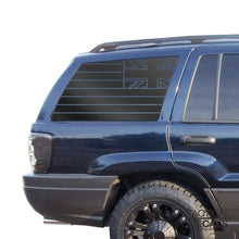 Load image into Gallery viewer, State of Hawaii Flag Decals Fits 1999-2004 Jeep Grand Cherokee - Matte Black

