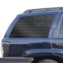 Load image into Gallery viewer, State of Hawaii Flag Decals Fits 1999-2004 Jeep Grand Cherokee - Matte Black
