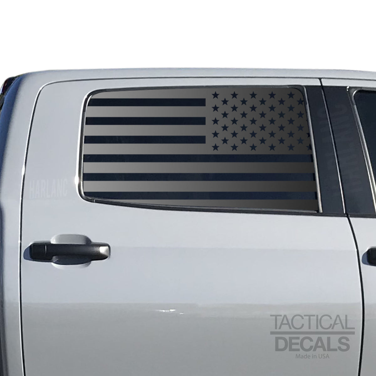 USA Flag Decal for 2014 - 2020 Toyota Tundra Rear Door Windows - Matte ...