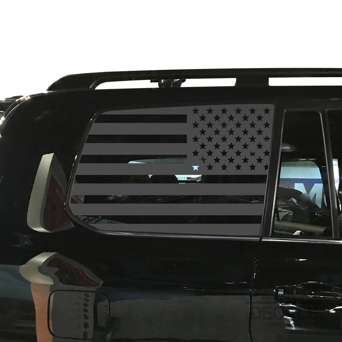 USA Flag Decal for 2016-2020 Toyota Land Cruiser 3rd Windows - Matte B ...