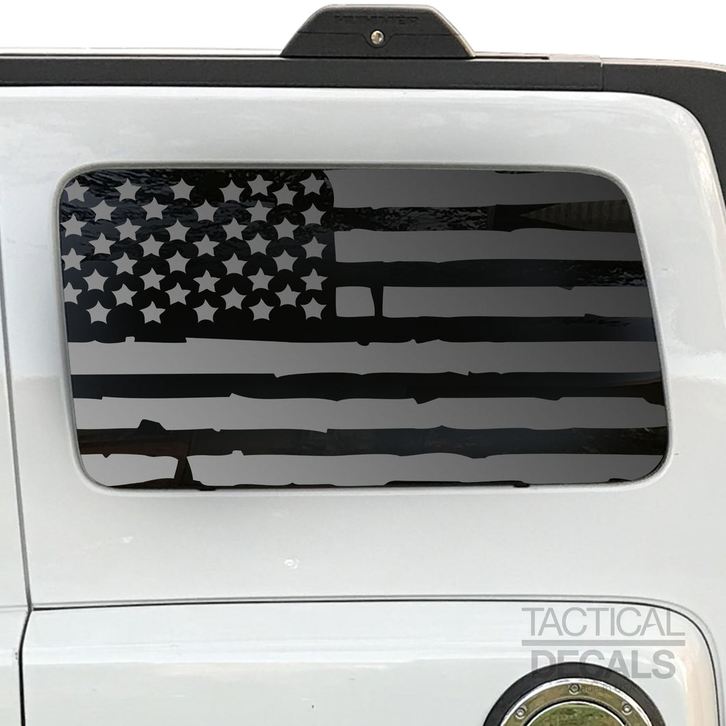 Distressed USA Flag Decal for 2006-2010 Hummer H3 3rd Windows - Matte ...