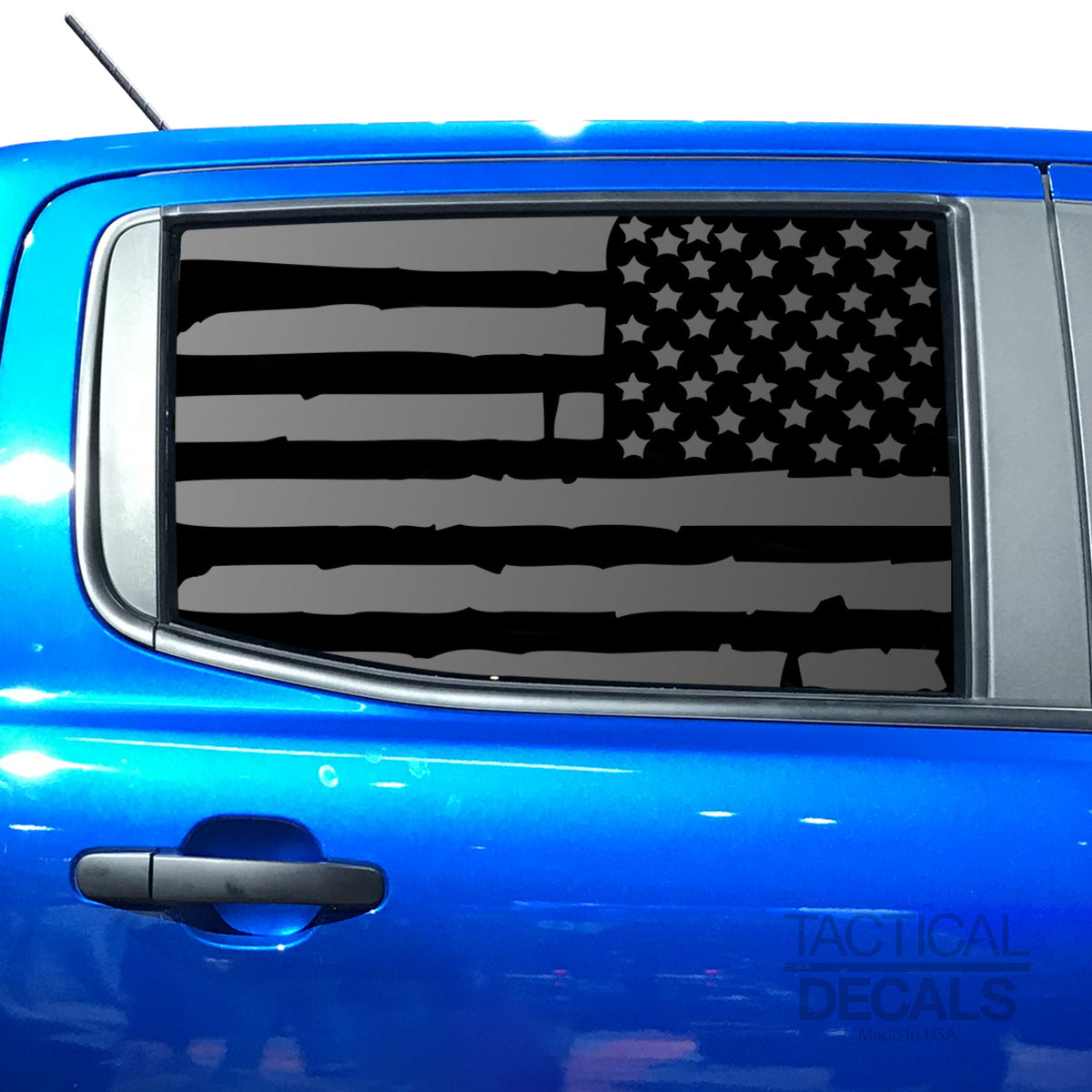 Distressed USA Flag Decal for 2020 -2022 Ford Ranger Rear door Windows ...