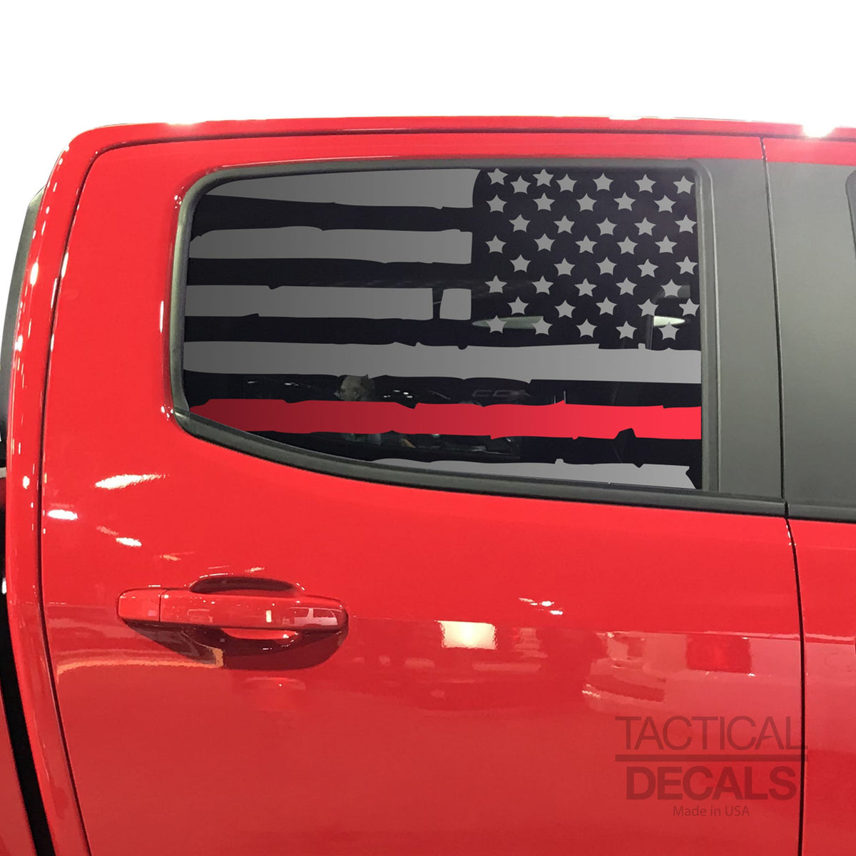 Distressed USA Flag w/Thin Red Line Decal for 2014-2020 Chevy Colorado ...