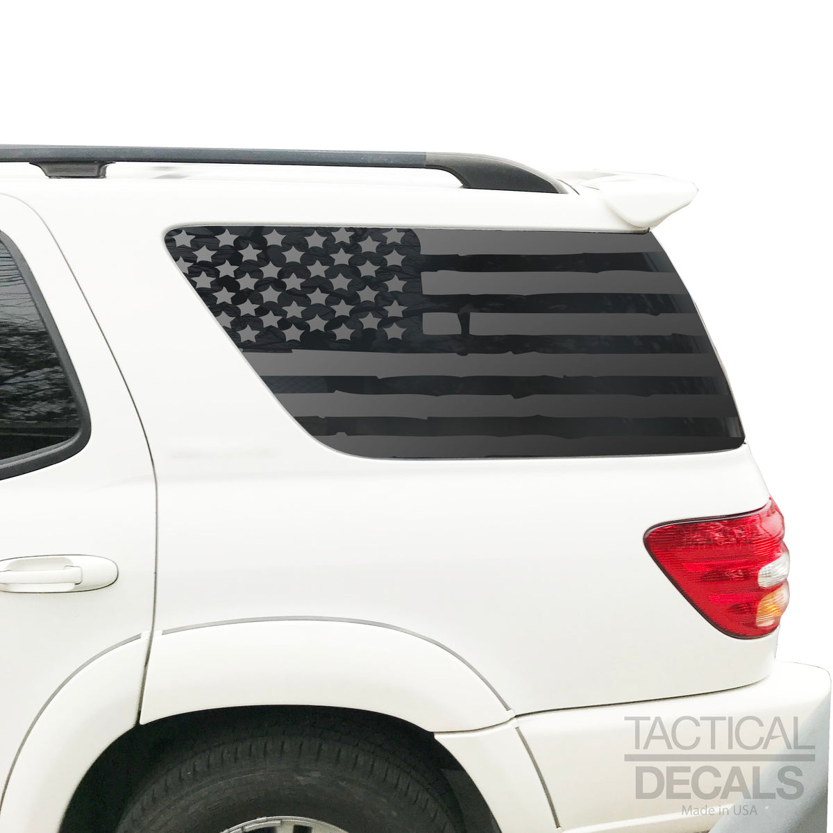 Distressed USA Flag Decal for 2000 - 2007 Toyota Sequoia Rear Windows ...