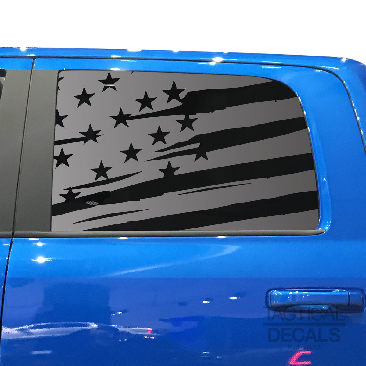 Distressed USA Flag Decal for 2005-2020 Ram 2500 Power Wagon Rear Door ...