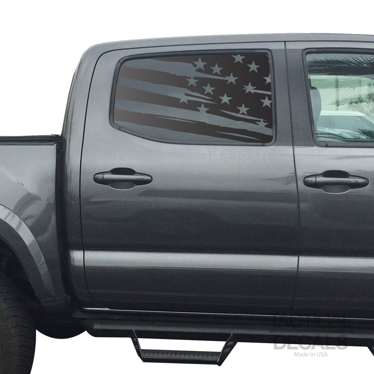 Distressed USA Flag Decal for 2016 - 2023 Toyota tacoma Rear Door Wind ...